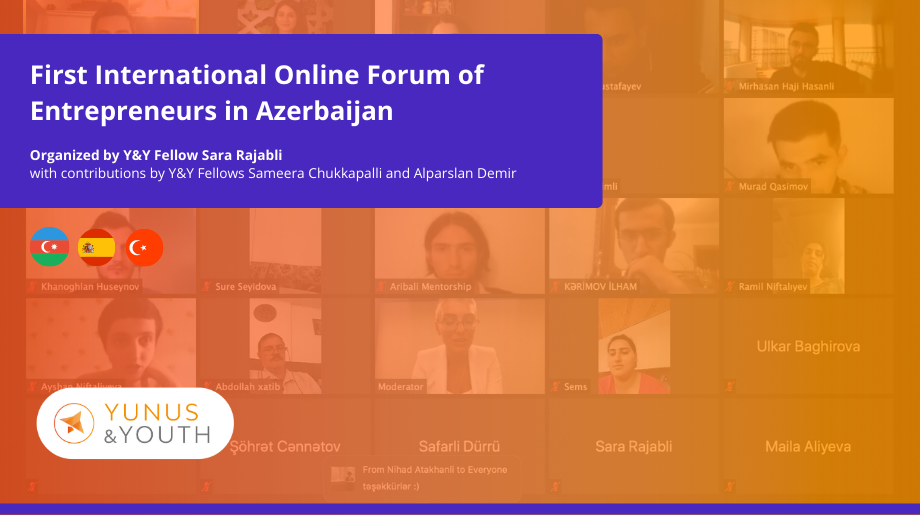 Y&Y Fellows contributed to the first online international forum of entrepreneurs in Azerbaijan